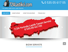 Tablet Screenshot of 724lastikci.com